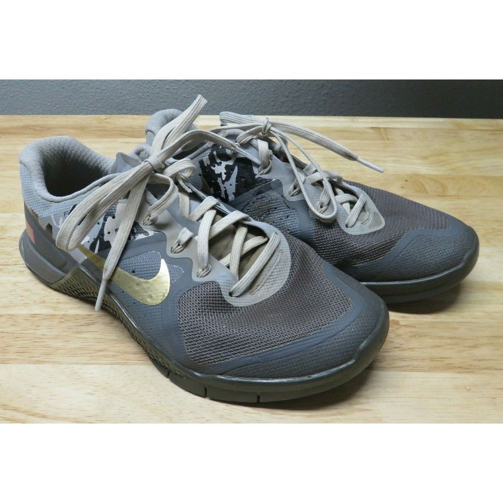 Nike NikeID Running Metcon 2 Sneakers Womens US 9 846028-991 John 3:30‎ USA Flag